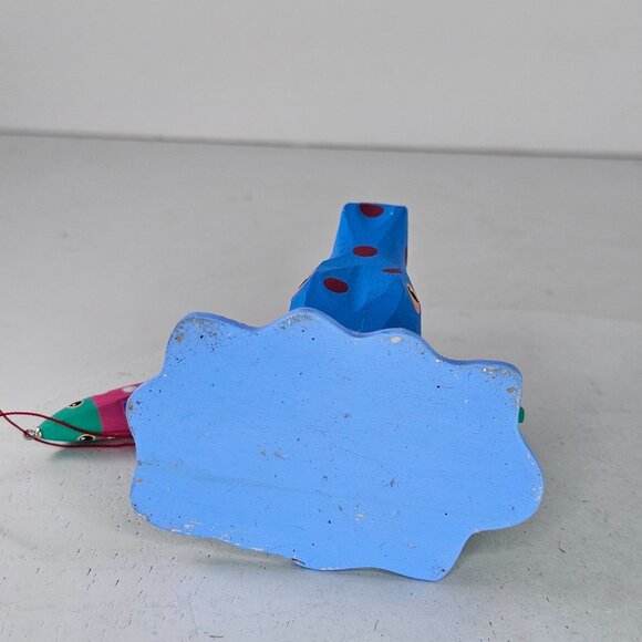 Handcrafted Wooden Fish & Alligator Ornament Christmas Decor - Picture 9 of 9